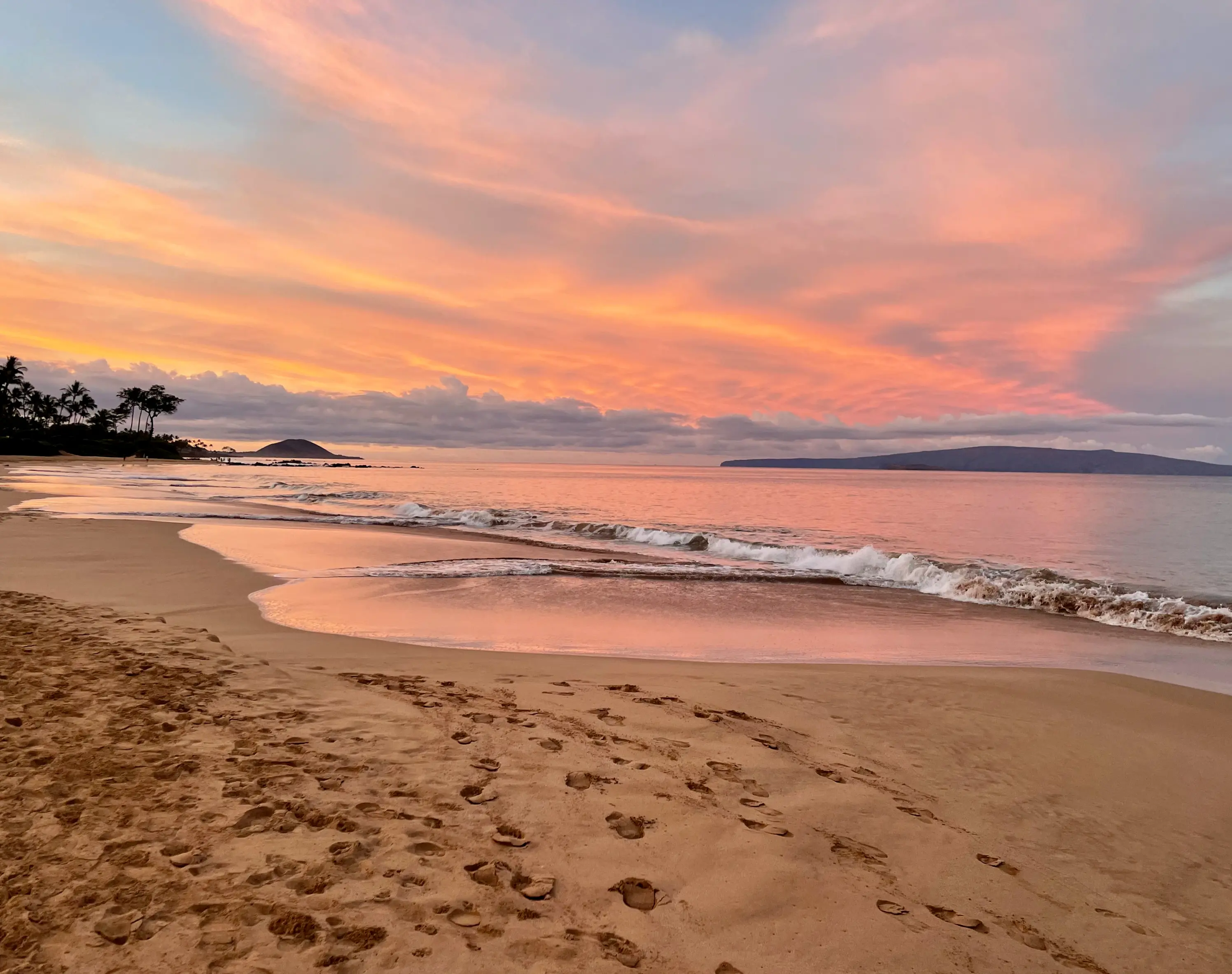 Maui shoreline at sunrise